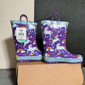 Western Chief Purple Unicorn Kids' Rain Boots